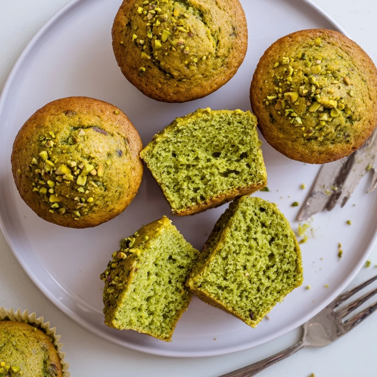 Green Pistachio Muffins