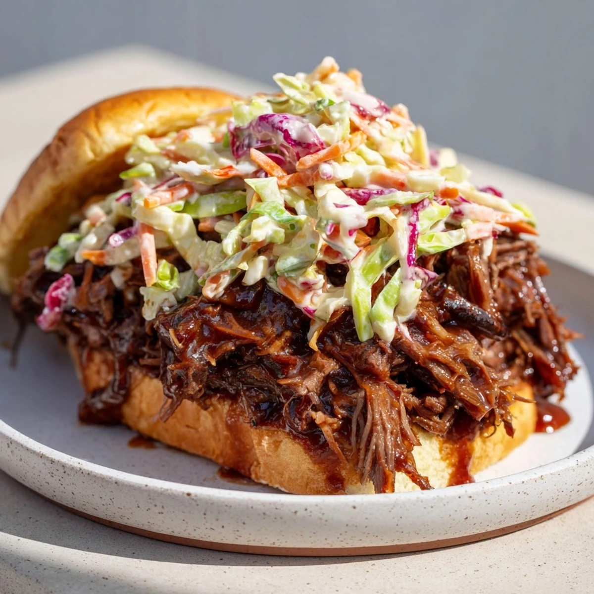 Perfectly prepared MVP Pulled Beef Sandwiches for a satisfying game day meal.