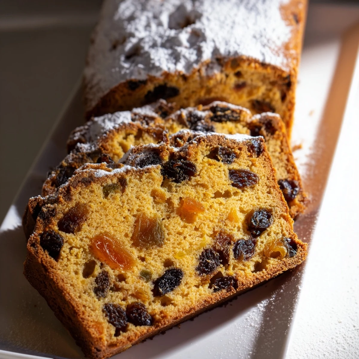 Irish Tea Cake with Dried Fruit served warm with a pat of melting butter and a steaming cup of tea.