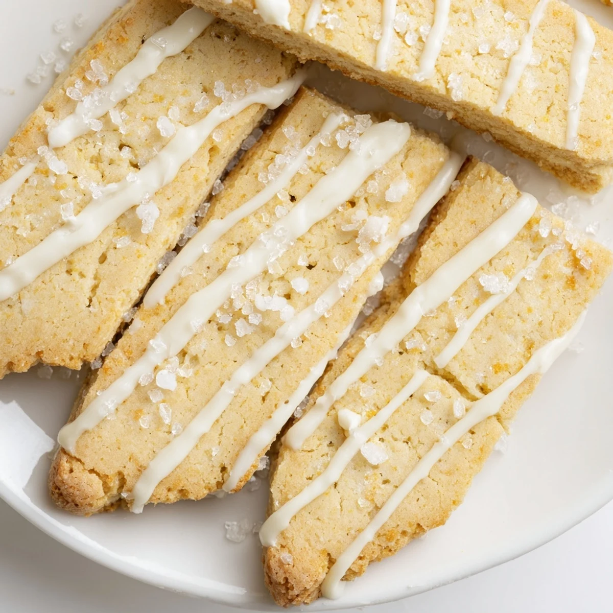 Buttery golden sugar cookie biscotti ready for dipping into a steaming cup of coffee