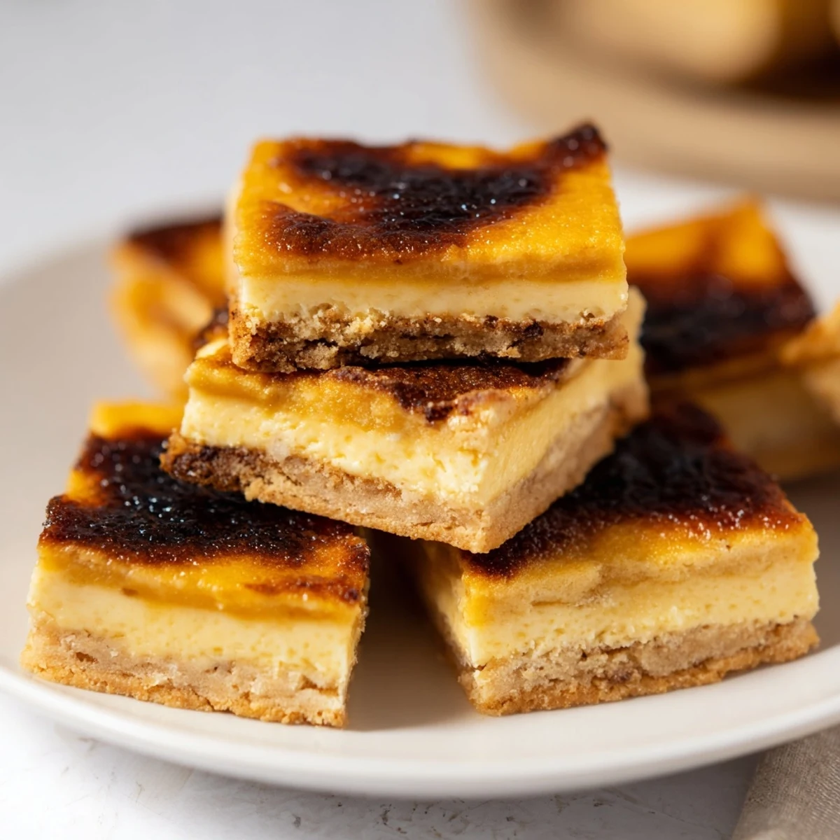 Batch of French-inspired cookies featuring cracked sugar tops and rich custard filling