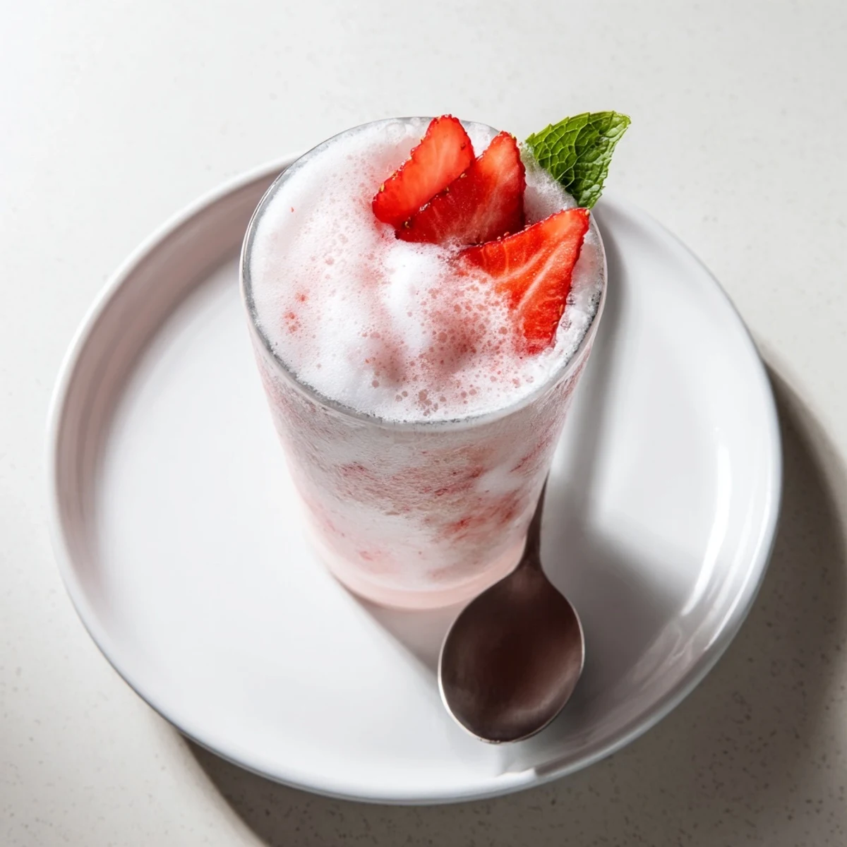 Chilled Strawberry Coconut Cooler Recipe in glasses, creamy coconut, bright lime tang  