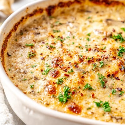 Delicious Stuffed Mushroom Dip