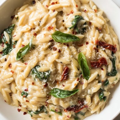 Creamy Tuscan Orzo