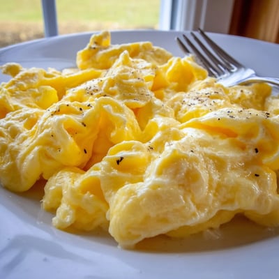 Creamy Fluffy Scrambled Eggs