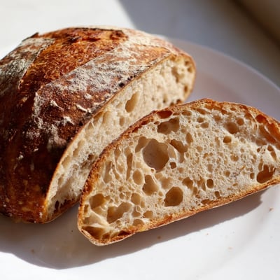 Classic Crusty Artisan Sourdough Bread