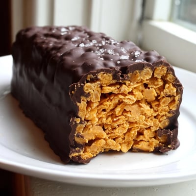 Golden peanut butter healthy homemade butterfingers drizzled with rich melted chocolate coating