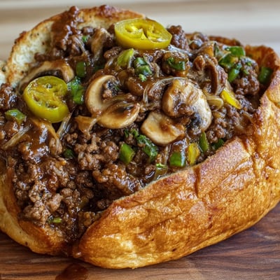 Gordon Ramsay Cheesy Philly Sloppy Joes