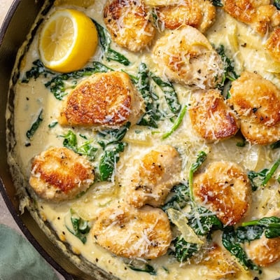 Lemon Parmesan Spinach Chicken